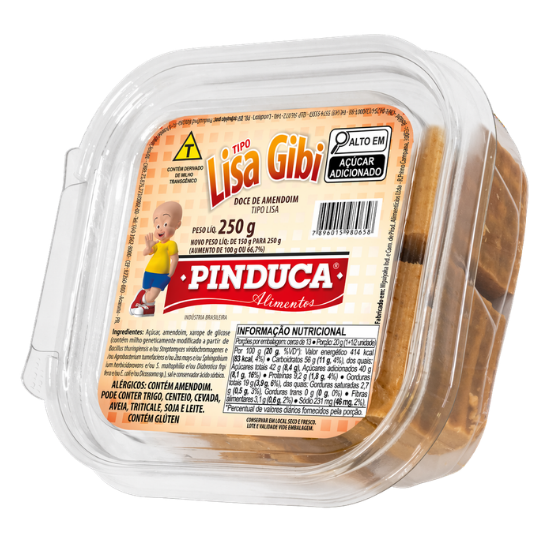 Alimentos Pinduca - DOCE DE AMENDOIM TIPO LISA GIBI