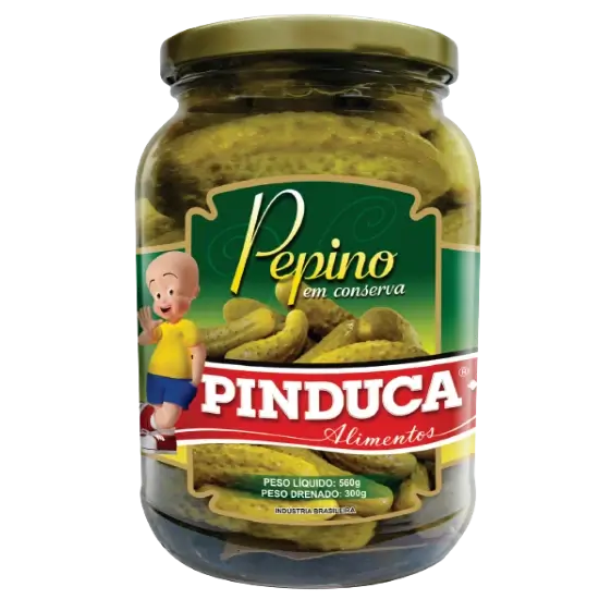 Alimentos Pinduca - PEPINO  EM CONSERVA 300G