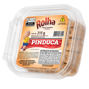 Alimentos Pinduca - DOCE DE AMENDOIM TIPO ROLHA
