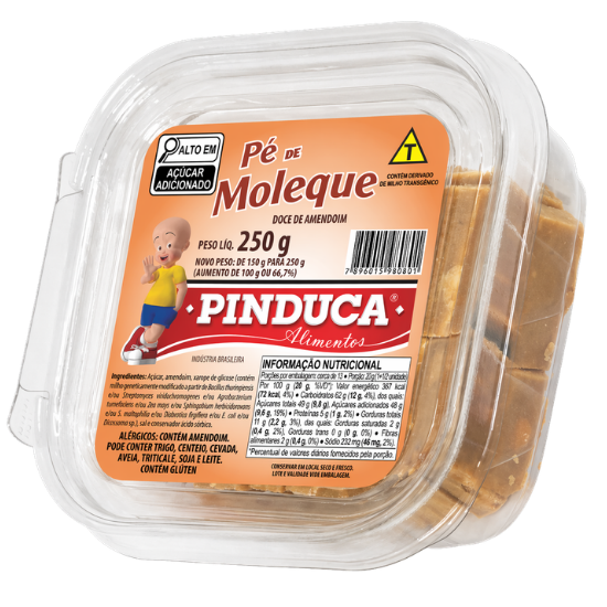 Alimentos Pinduca - DOCE DE AMENDOIM PÉ DE MOLEQUE