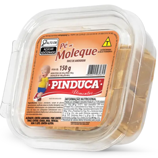 Alimentos Pinduca - DOCE DE AMENDOIM PÉ DE MOLEQUE