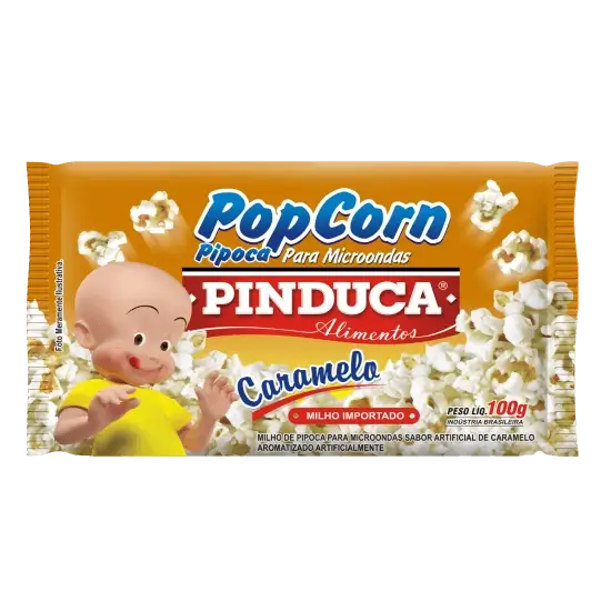 Alimentos Pinduca - PIPOCA DE MICROONDAS CARAMELO 100G