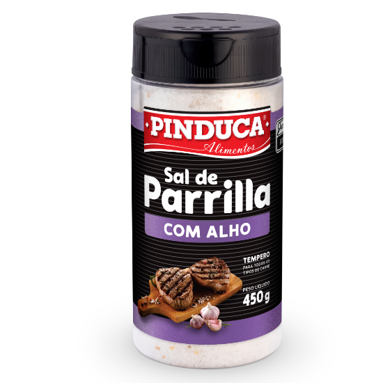 Alimentos Pinduca - SAL DE PARRILLA COM ALHO  450 G