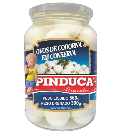 Alimentos Pinduca - OVO DE CODORNA EM CONSERVA 300G