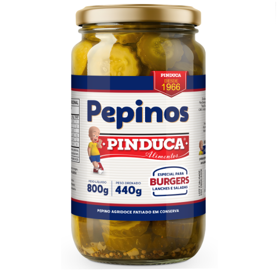 Alimentos Pinduca - PEPINO BURGERS 440 G
