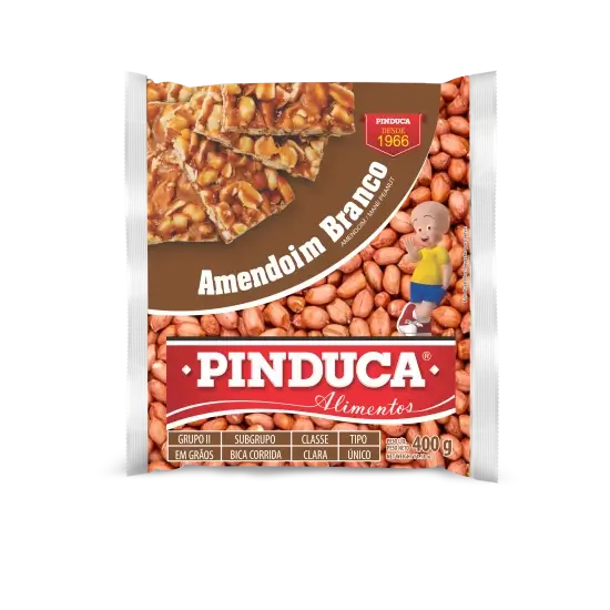 Alimentos Pinduca - AMENDOIM BRANCO 400G