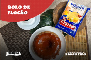 Alimentos Pinduca - Bolo fofinho com Flocão Pinduca