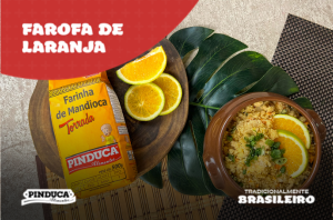 Alimentos Pinduca - Farofa de laranja leve e refrescante!