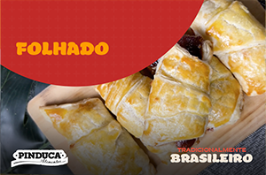Alimentos Pinduca - Folhado de Queijo Minas com Goiabada Pinduca